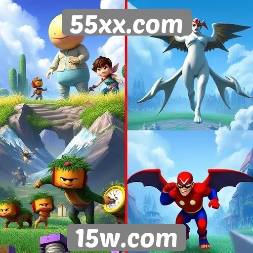 Comparação de gráficos em jogos do 55xx.com